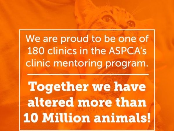 aspca, 10 million animals altered